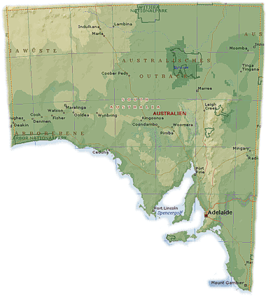 South Australia - Weite, baumlose Ebenen prägen das Land